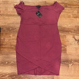 NWT - Forever21+ - Mauve Off the Shoulder Dress, Size 2X